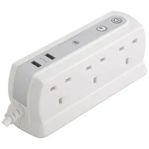 8 SOCKET 2M H05VV-F 3G1,25 SWITCHED TOWER SURGE EX