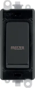 20AX Double Pole Switch Module - Black - Matt Blac