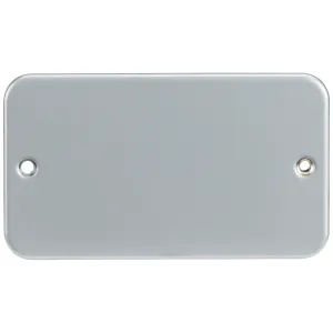 Metal Clad 2G Blanking Plate - Powder-coated Silve