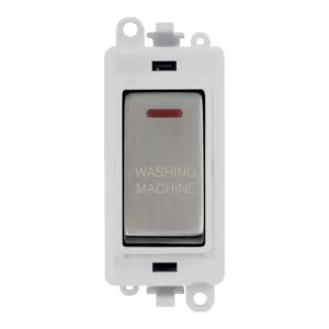 20AX Double Pole Switch With LED Module - Polar Wh