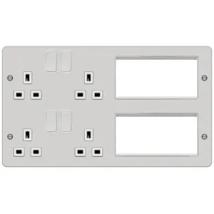 LOUNGE PLATE FOR TV WHITE PLATE