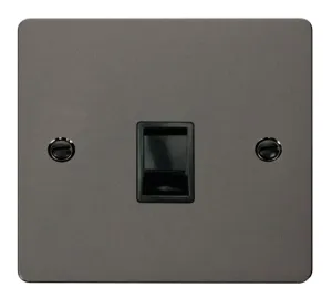 Single RJ11 Socket (Ireland/USA) - Black