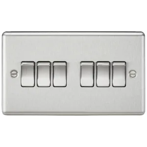 10AX 6G 2-way Switch - Brushed Chrome