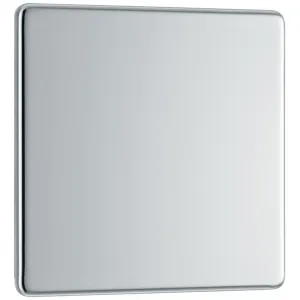 SCREWLESS FLATPLATE POLISHED CHROME SINGLE BLANK P