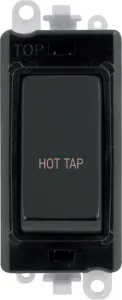 20AX Double Pole Switch Module - Black - Matt Blac