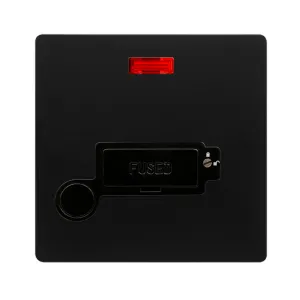 13A LOCKABLE CONNECTION UNIT WITH NEON & OPTIONAL