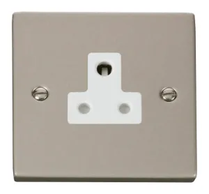 5A Round Pin Socket Outlet - White