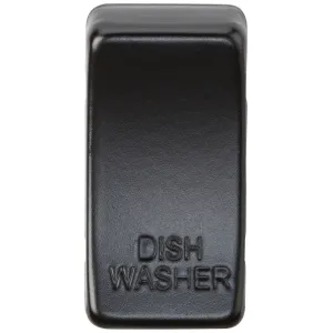 Switch cover "marked DISHWASHER" - matt black