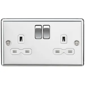 13A 2G DP Switched Socket with Twin Earths - Polis