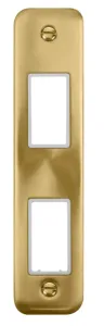 2 Gang MiniGrid Unfurnished Architrave Plate - 2 A