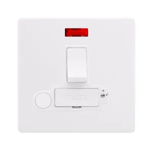 13A SWITCHED LOCKABLE CONNECTION UNIT WITH NEON &