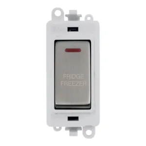 20AX Double Pole Switch With LED Module - Polar Wh