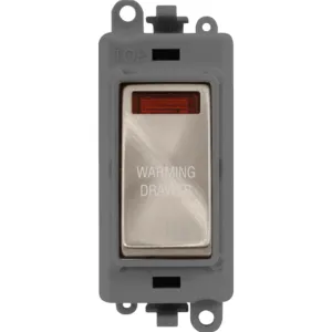20AX Double Pole Switch With Neon Module - Grey -
