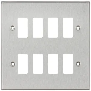 8G Grid Faceplate - Brushed Chrome