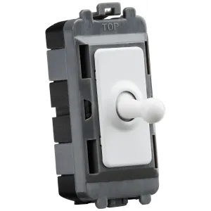 20AX Intermediate Grid Toggle Switch - matt white