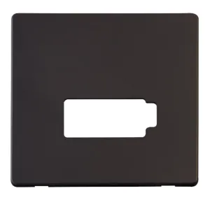 Connection Unit (Lockable) Cover Plate - Black