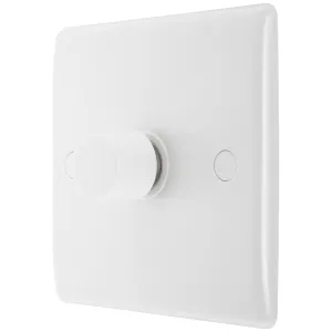 WHITE NEXUS MOULDED 200W SINGLE DIMMER SWITCH, 2-W