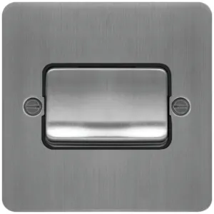 10AX 1G 2W SW  W/R BRUSHED STEEL BLACK