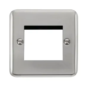 1 Gang New Media- Unfurnished Plate - 2 Apertures