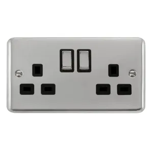 13A Ingot 2 Gang DP Switched Socket