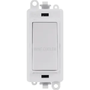 20AX Double Pole Switch Module - Polar White - Win