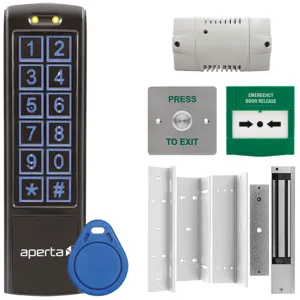 Aperta Single Internal Door Black Proximity Keypad