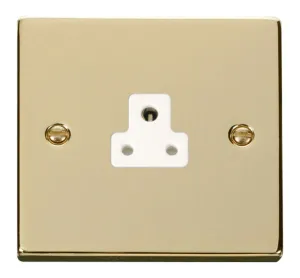 2A Round Pin Socket Outlet - White