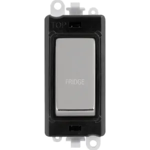 20AX Double Pole Switch Module - Black - Polished