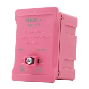 100A 1 POLE 5 X 2.5~35MM LINK BOX - PINK