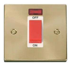 Deco - 50A 1 Gang Double Pole Switch With Neon - R
