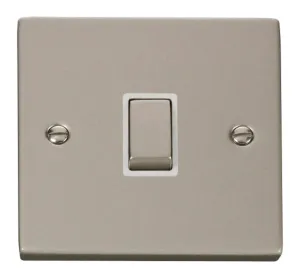 20A 1 Gang DP 'Ingot' Switch - White