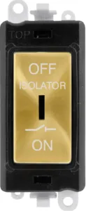 10A 3 POLE FAN ISOLATION SWITCH - BLACK INSERT - S