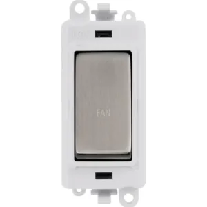 20AX Double Pole Switch Module - Polar White - Sta