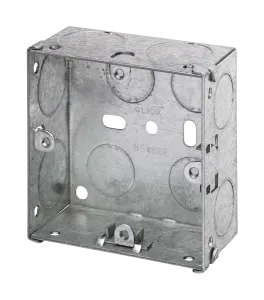 1 Gang 35mm Deep Galvanised Steel K.O. Box
