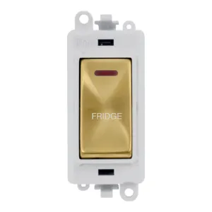 20AX Double Pole Switch With LED Module - Polar Wh