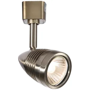 230V GU10 Track Spotlight - Brushed Chrome