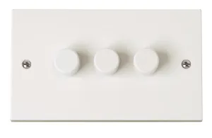 PRW 3GANG 2WAY 100W LED DIMMER SWITCH