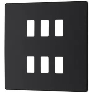 GRID FRONT PLATE - PCD EVOLVE - MATT BLACK - 6 GAN