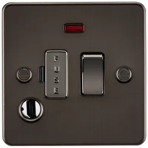 13A Switched Fused Spur Unit with Neon & Flex Outl