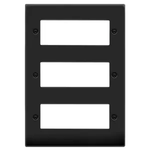 18 MINIGRID MODULE PLATE - MATT BLACK