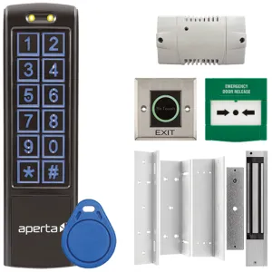 Aperta Single Internal Door Black Proximity Keypad