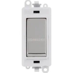 20AX Double Pole Switch Module - Polar White - Pol