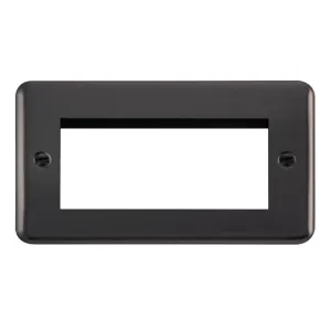 2 Gang New Media- Unfurnished Plate - 4 Apertures