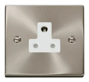 5A Round Pin Socket Outlet - White