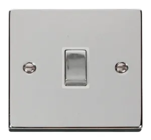 20A 1 Gang DP 'Ingot' Switch - White