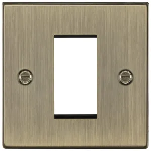 1G Modular Faceplate - Antique Brass