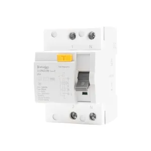 2 Pole Bi-Directional 25A 30mA RCCB (Type B)