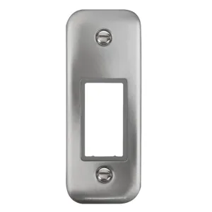 1 Gang MiniGrid- Unfurnished Architrave Plate - 1