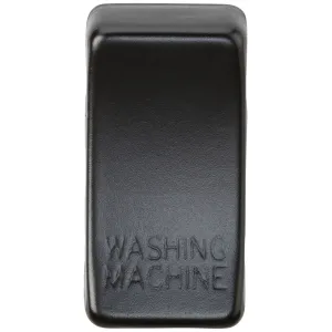 Switch cover "marked WASHING MACHINE" - matt black