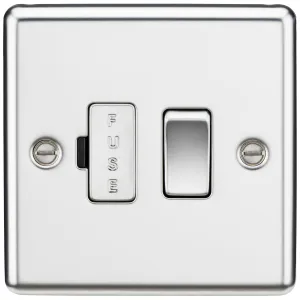 13A Switched Fused Spur Unit - Polished Chrome